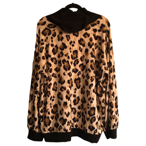 Honeyme Leopard Sweater Cowl Neck XXL NWOT - Picture 9 of 9